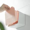 Punch-Free Bathroom Dustproof Sanitary Napkin Storage Boxes Wall-Mounted Cosmetics Shelf Home Plastic Sundries Organization Bins