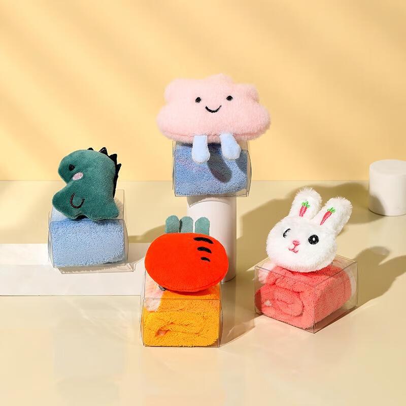 Cartoon Hand Towel Gift Set for Baby Full Moon