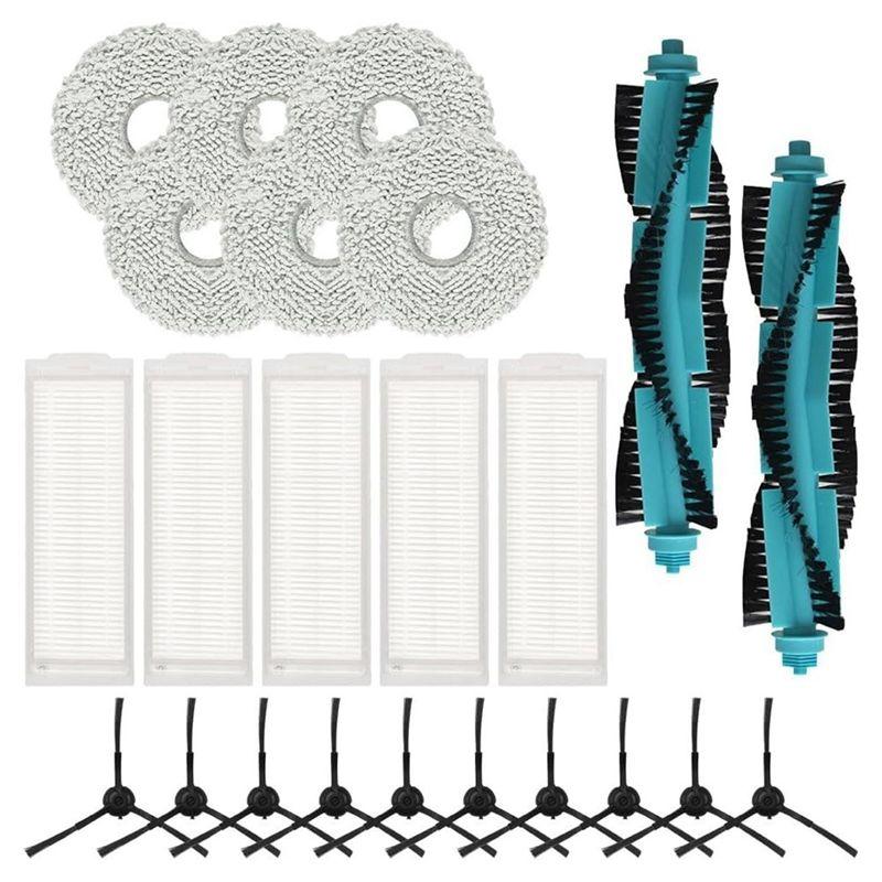 A20F-For Cecotec Conga 11090 Robot Vacuum Cleaner Replacement Parts Main Side Brush Hepa Filter Mop Cloth