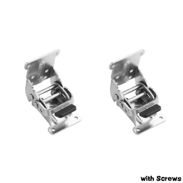 2 /4 Pack Folding Brackets,Self-Locking Extension Support Bracket Foldable Self Lock Hinges with Screws for Table Bed Leg Feet