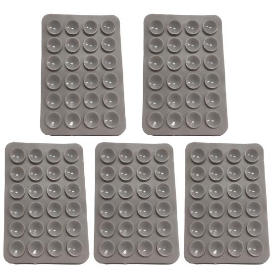 

5 шт. держатель для мобильного телефона на присоске дизайн крепление для телефона удобный держатель для телефона без помощи рук дома ванная комната светло-серый