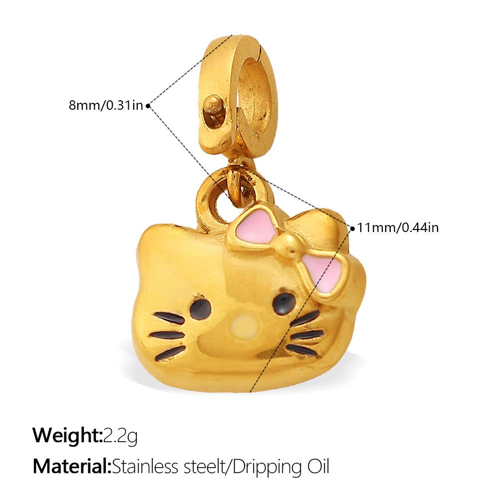 Fashion summer seaside wind DIY castle mushroom multi-element bikini buckle pendant cute enamel accessories
