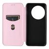 For OnePlus 13 Case Carbon Fiber Texture Drop-Proof PU Leather Phone Cover
