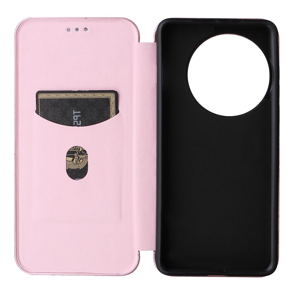 For OnePlus 13 Case Carbon Fiber Texture Drop-Proof PU Leather Phone Cover