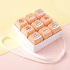 Cartoon Animal Pattern Keyboard Keychain 9-Key Decompression Pendant  Bag Decoration