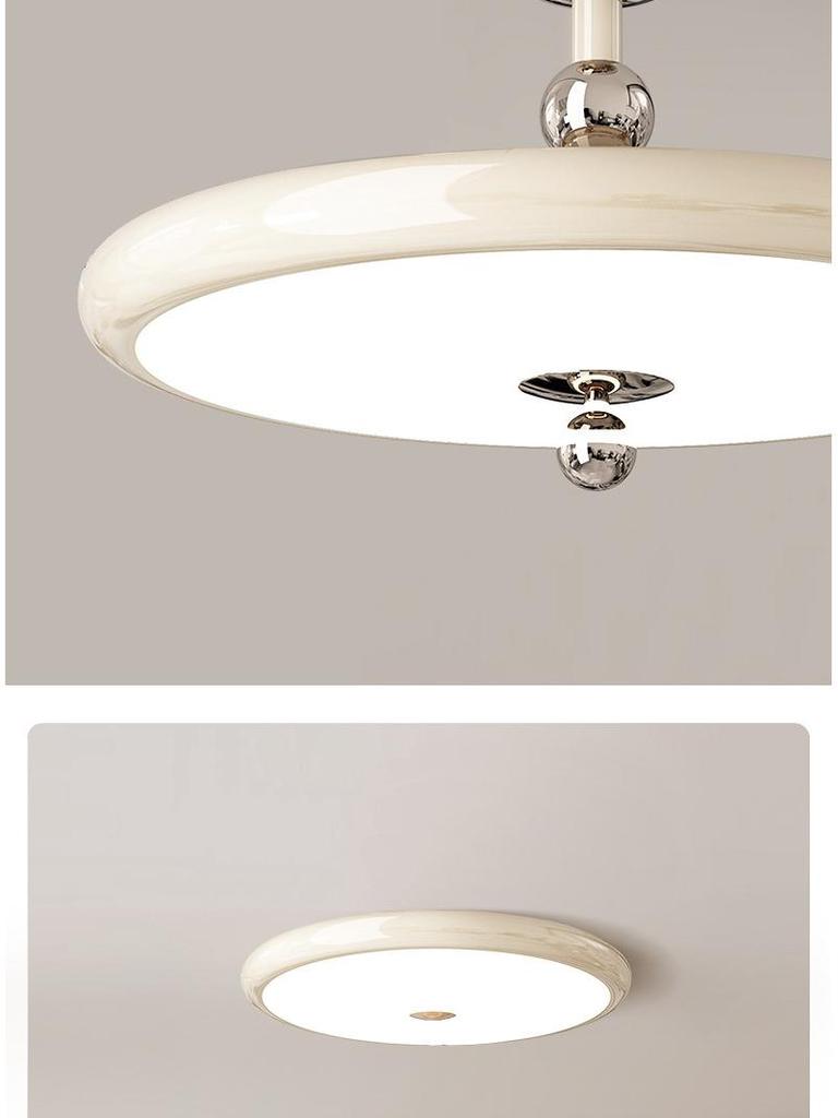French Cream Medieval Wood Grain Wabi-Sabi Chandelier for Bedroom & Study