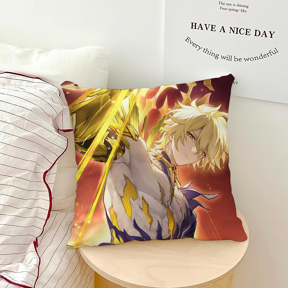 Game Honkai Star Rail Phainon Cushion Cover Comfortable Soft Pillow Case for Sofa Living Room Home Decor Protective Covers