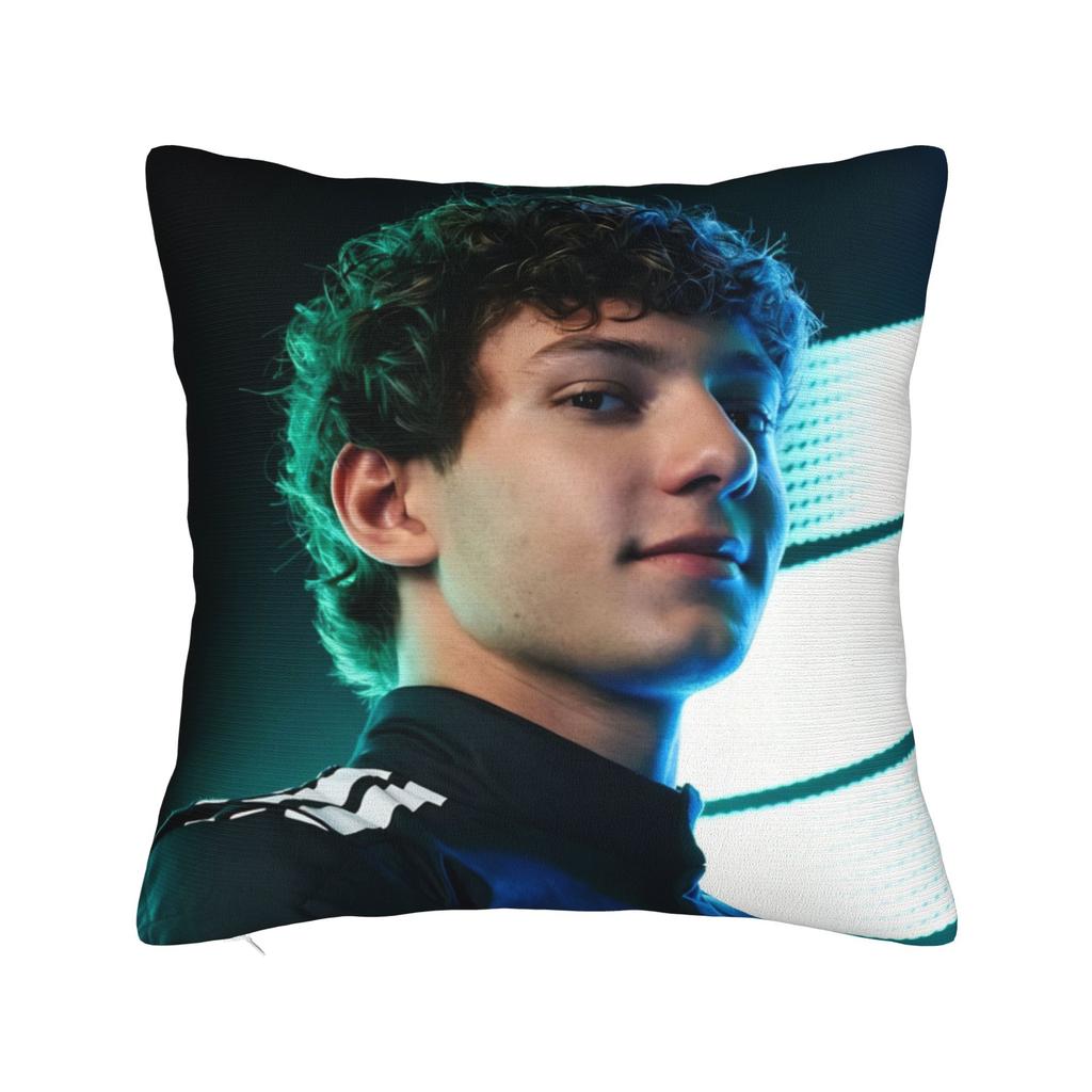 Andrea Kimi Antonelli Driver Square Pillow Cases Cushion Cover Creative Zipper Decorative Pillowcase for Car xcm