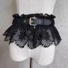 Elegant Lace Flower Corset Dress Waist Belt For Women Elastic Girdle Dress Accessory For Daily Outfit Waist Styling