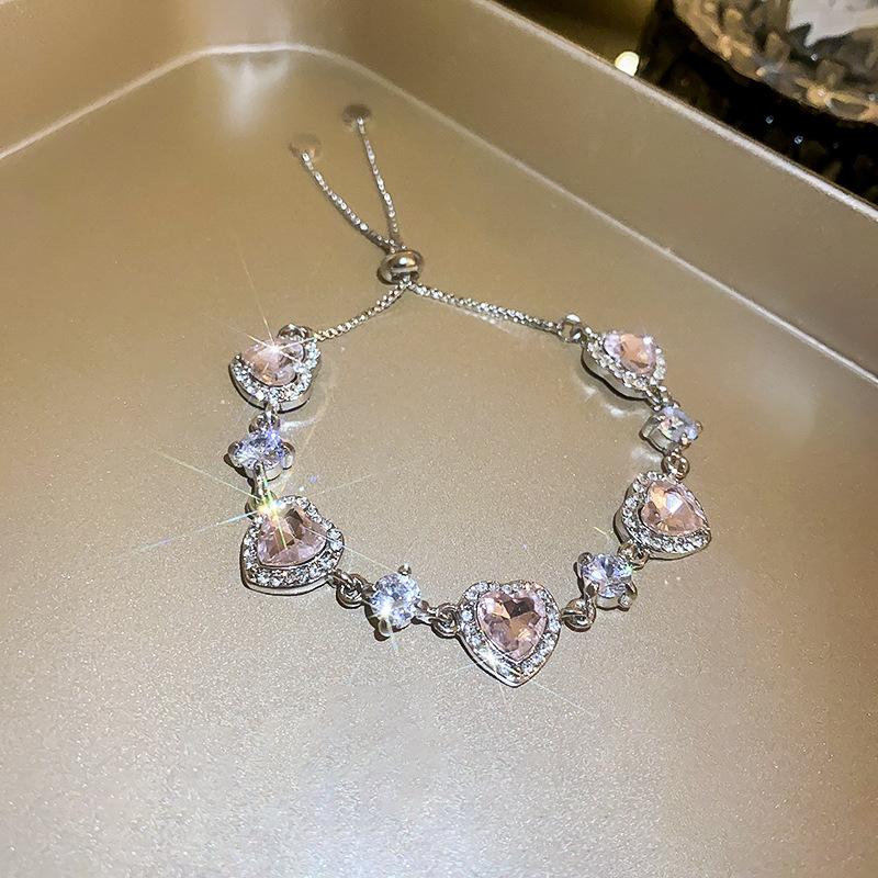 Women's Bracelet Adjustable Length Bracelet Fashion Light Luxury Niche Bracelet Elegant Temperament Sweet Cool Style Girl Party Birthday Jewelry Gift