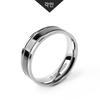 Glory_Arden Surgical Steel Black Point Ring (Engraving Available) / Size 6