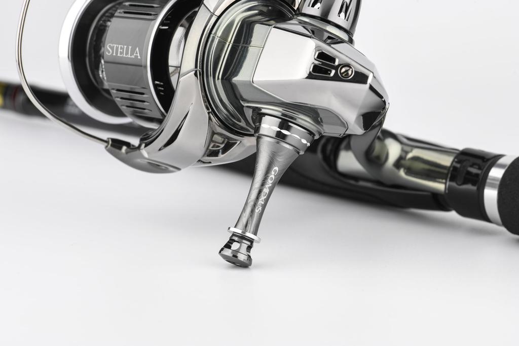 GOMEXUS Reel 42mm Spinning Engraved Compatible with Twin and Aluminum Hook and Ideal for Run and Gun and Light Game Easy R1-EVO Stand, Reel, Version,