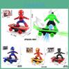 Vibrant Hero Red Electric Spiderman Skateboard For Kids With Music And Lights