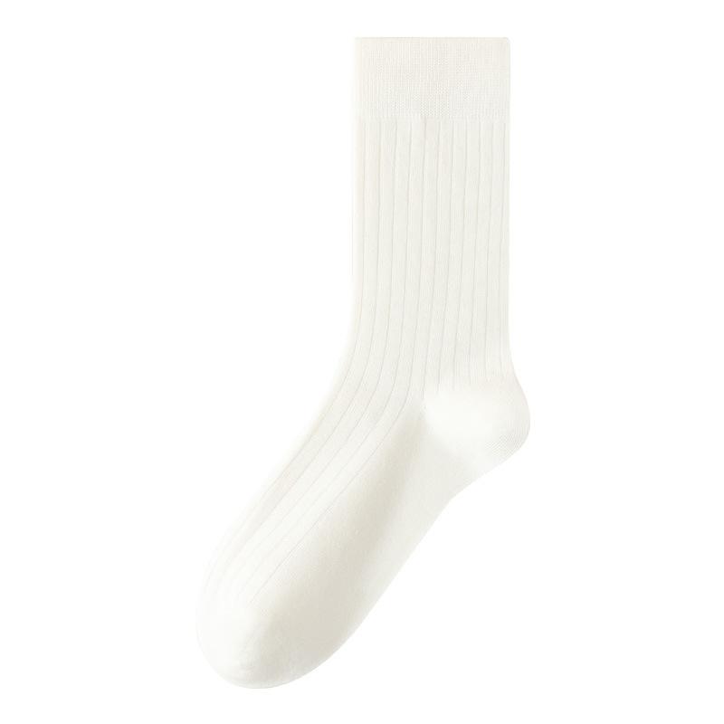 Women's Autumn and Winter Vertical Striped Warm Long Stockings, Antibacterial, Deodorizing, Sweat-absorbing Long Stockings, Stack Socks