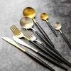 Clearance, Portuguese Black Gold, Black Silver, Stainless Steel, Western Tableware, Steak, Knife, Fork, Coffee Spoon, Chopsticks.