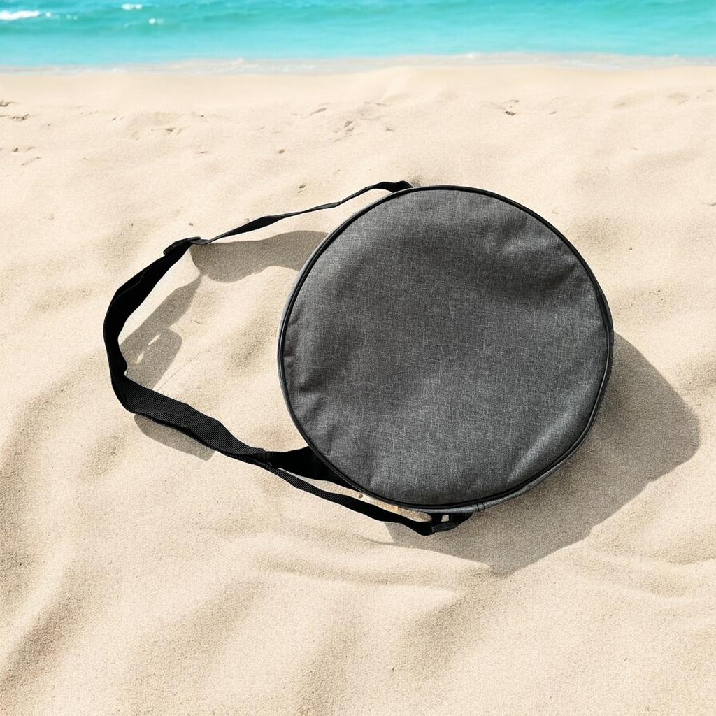 Cover for portable adjustable folding stool with strap