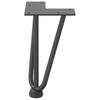 Vidaxl Nogi Do Stołu Hairpin, 4 Szt., Antracyt, 20 Cm, Lita Stal