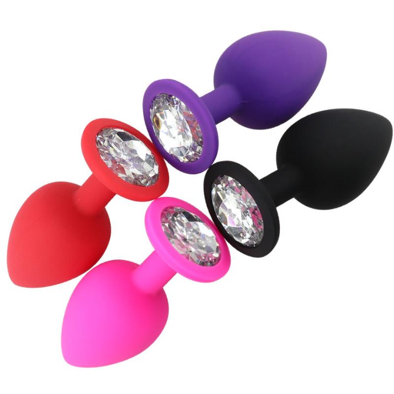 Silicone Anal Plug Butt Plug Anal Dildo Sex Toys Ass Prostate Massager Vagina Masturbate For Woman Man Adult Product No