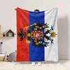 1Pc Russian Imperial Flag Blanket Soft And Comfortable Casual Warm Camping Travel Christmas Halloween Xmas Gift M928745