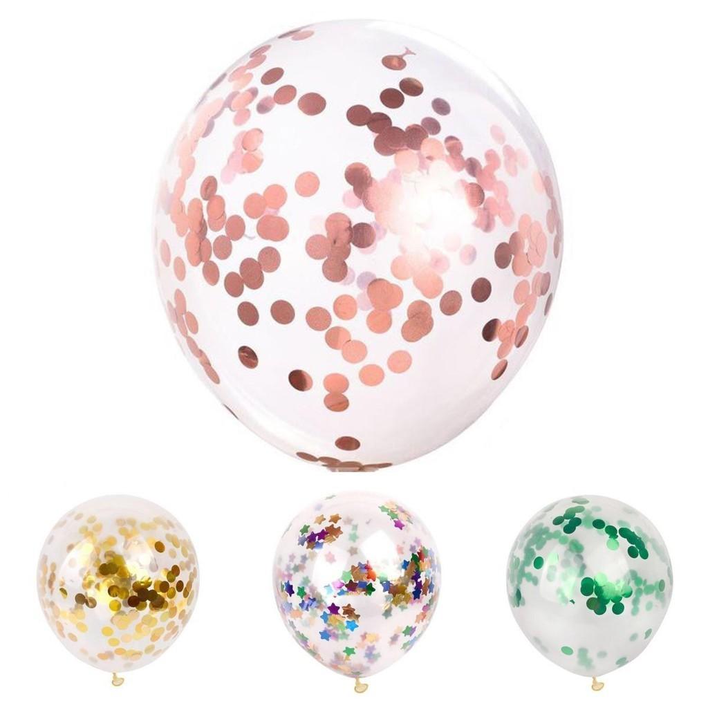 Stylish 12" Confetti Balloon Latex Helium Ideal For Dance Party And Wedding Celebrations