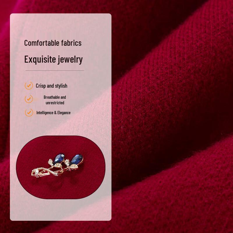 Baolianduo Mid-Aged Women's Knit Cardigan