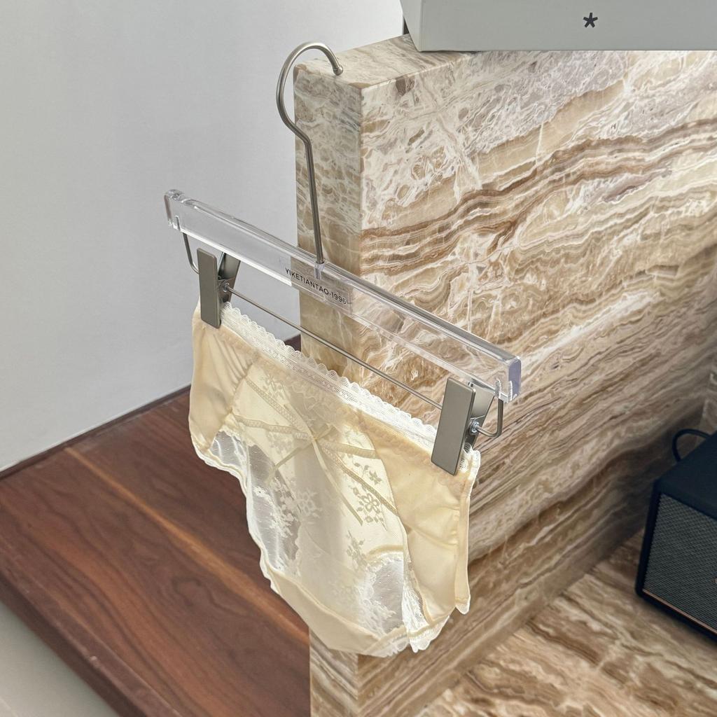 Damen Sommer Dünnes Modell Schleife Spitze Reine Baumwolle Transparent Mittelhoch Geschnittener Triangel-Slip