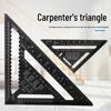 Aluminum Alloy Wide Base Thickened 90/45 Degree Triangle Woodworking Angle Ruler