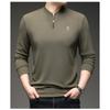 Men's Quarter Zip Waffle Knit Pullover, Stand Collar Long Sleeve Casual Top, Breathable Lightweight Shirt for Daily Wear
