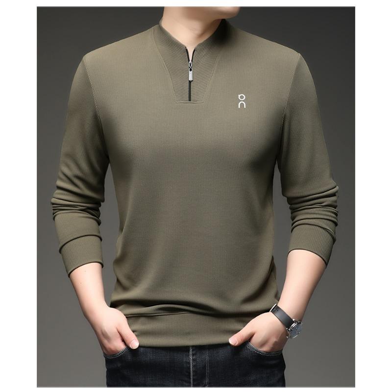 Men's Quarter Zip Waffle Knit Pullover, Stand Collar Long Sleeve Casual Top, Breathable Lightweight Shirt for Daily Wear