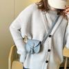 Cute Hook Design Mini Bag PU Leather Tassels Princess Purse Solid Color Crossbody Bag Children Girls