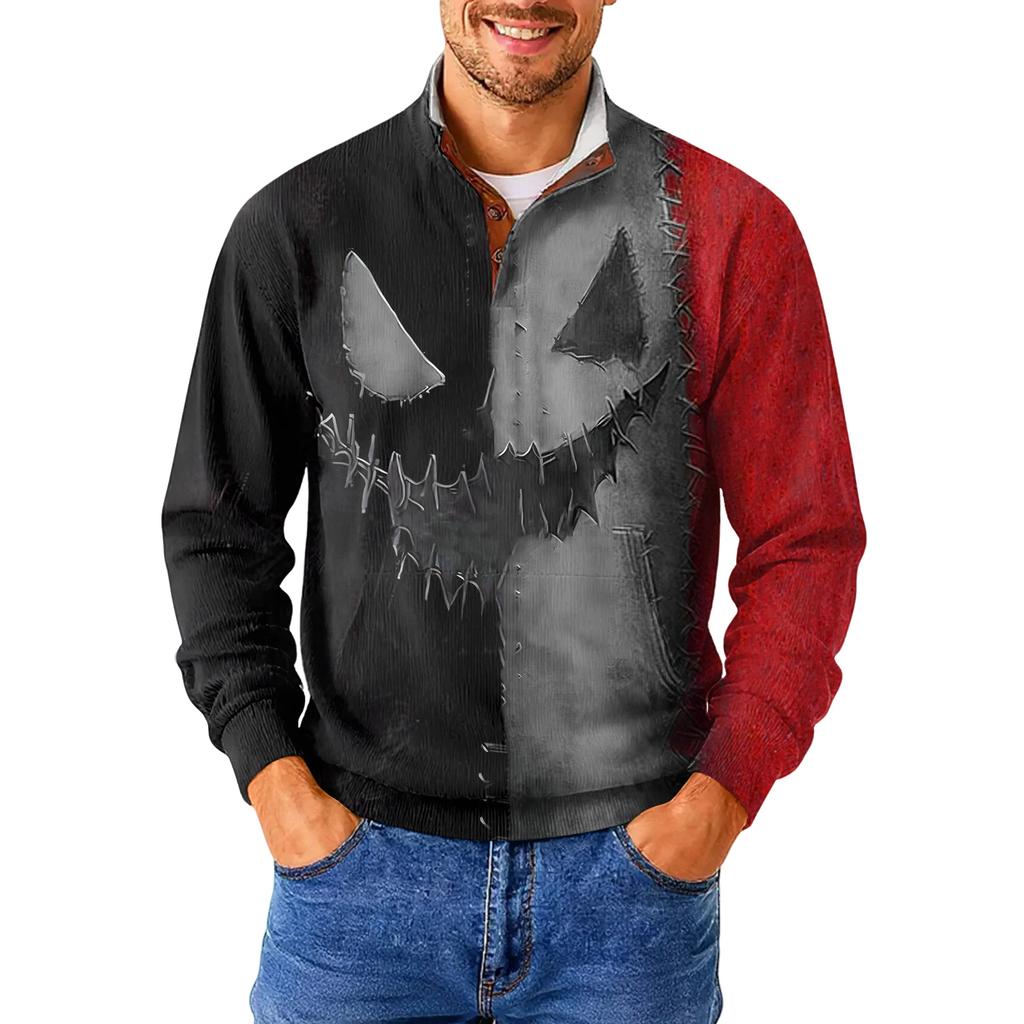 Men's Standing Collar Sweatshirt Is Outdoor Casual Sweaters Tops