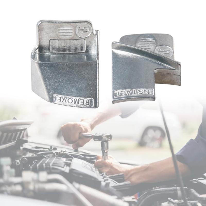 Dezasamblator de curele Automobile Set de instrumente pentru instalarea și îndepărtarea curelei de distribuție Instalați și îndepărtați cu ușurință curele elastice, pachet de 2