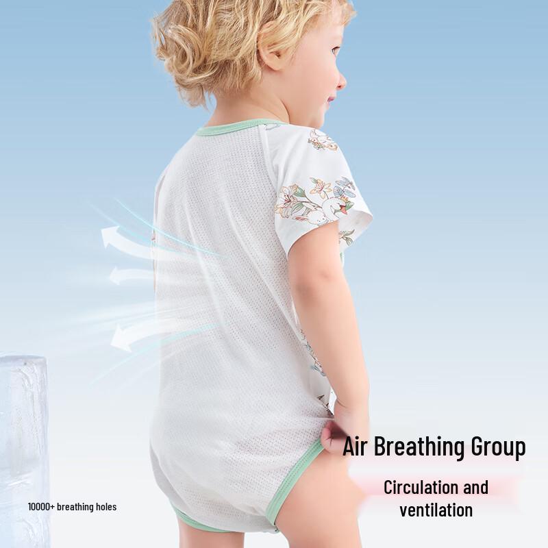 Newborn Summer Mesh Breathable Cotton Bodysuit