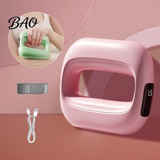 Leg Vibration Massager Mini Electric Fascia Massager, Portable Muscle Relaxation Massage Ring with LCD Display, Adjustable Lower Limb Device Strap, 5