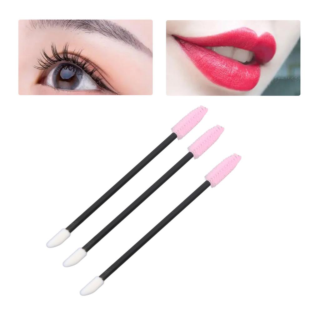 Disposable Eyelash Eyebrow Brush Double Headed Lip Brush Mascara Wands Applicators for Eyelash Extensions