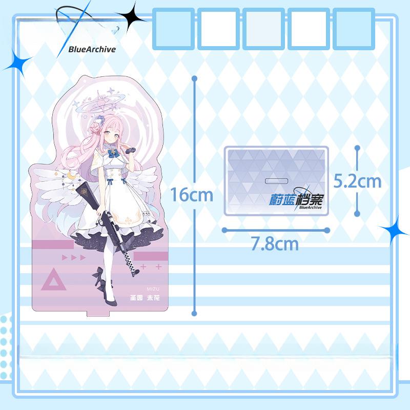 16cm Height Blue Archive Acrylic Stand Character Figurine