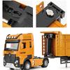 1/50 City Heavy Tipper Truck Model Diecasts Metal Slag Coal Mine Transport Vehicles Car Model Sound And Light Childrens Toy Gift
