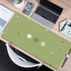 Fashion Modern Simple Floral Brown Green Lines Mouse Pad Nonslip Lockedge Thickened Desktop MousePad Large Gaming Student