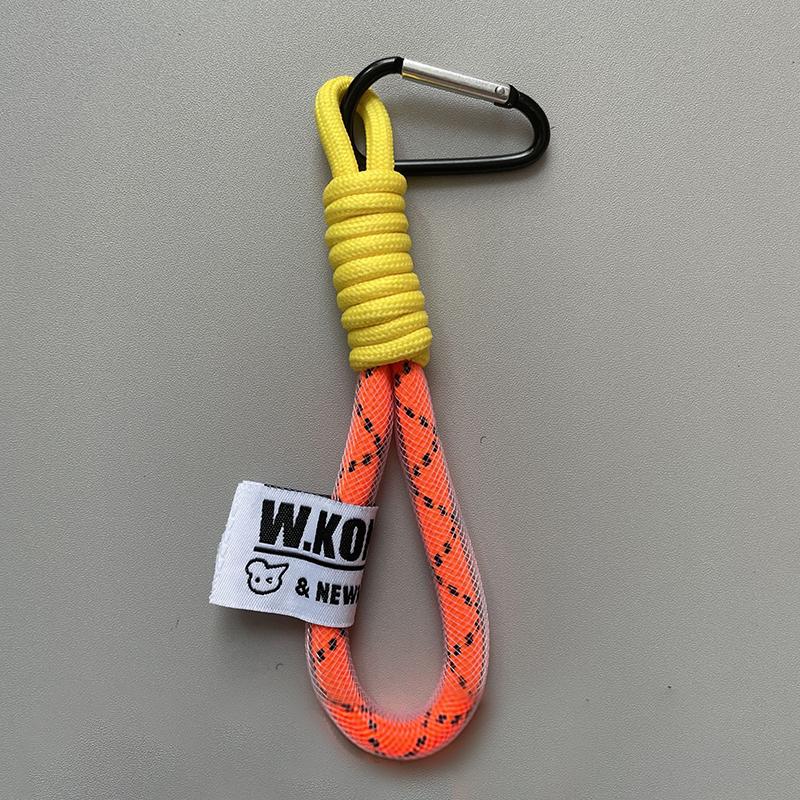 Creative Iridescent Braid Rope Keychain For Backpack Pendant Accessorie Hanging Cord Jewelry