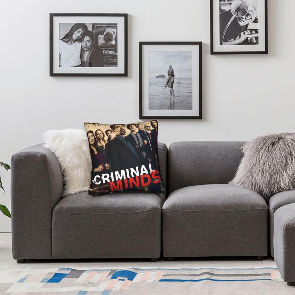 Criminal Minds Spencer Reid Pillow Case Kawaii Pillow Cover Graphic Pillowcases For Living Room Bed Chair