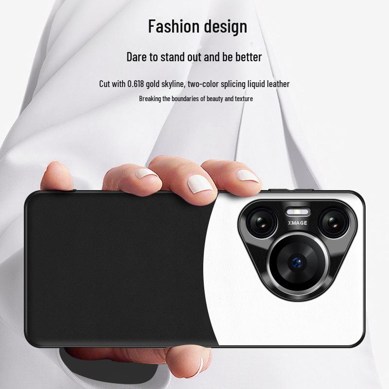 Huawei Pura70 Liquid Leather Case: Anti-Fall & Protective Cover - Individually Shipped