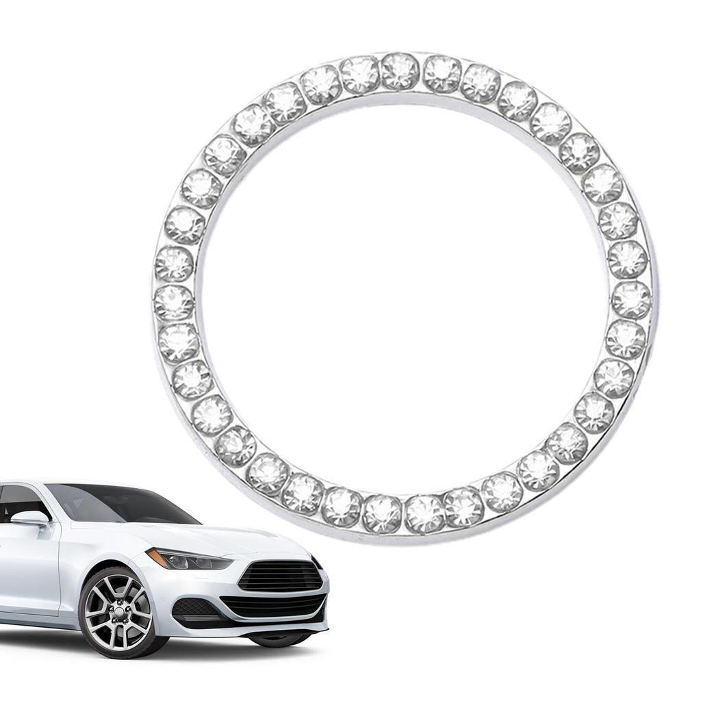 Push Start Button Bling Car Push Start Button Cover,Rhinestone Push Start Button Cover Decoration