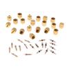 10Pcs Brass Valve Cores Replacement Ac Hvac/R Field Service Tool Refrigerant Valve Core Remover Removal Tool Havc