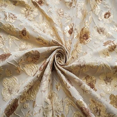 100*140cm Retro Yarn Dyed Embossed Floral Jacquard Fabric Elegant Bubble Fabric For Diy Sewing Dress Bag Pocket Dress Upholstery
