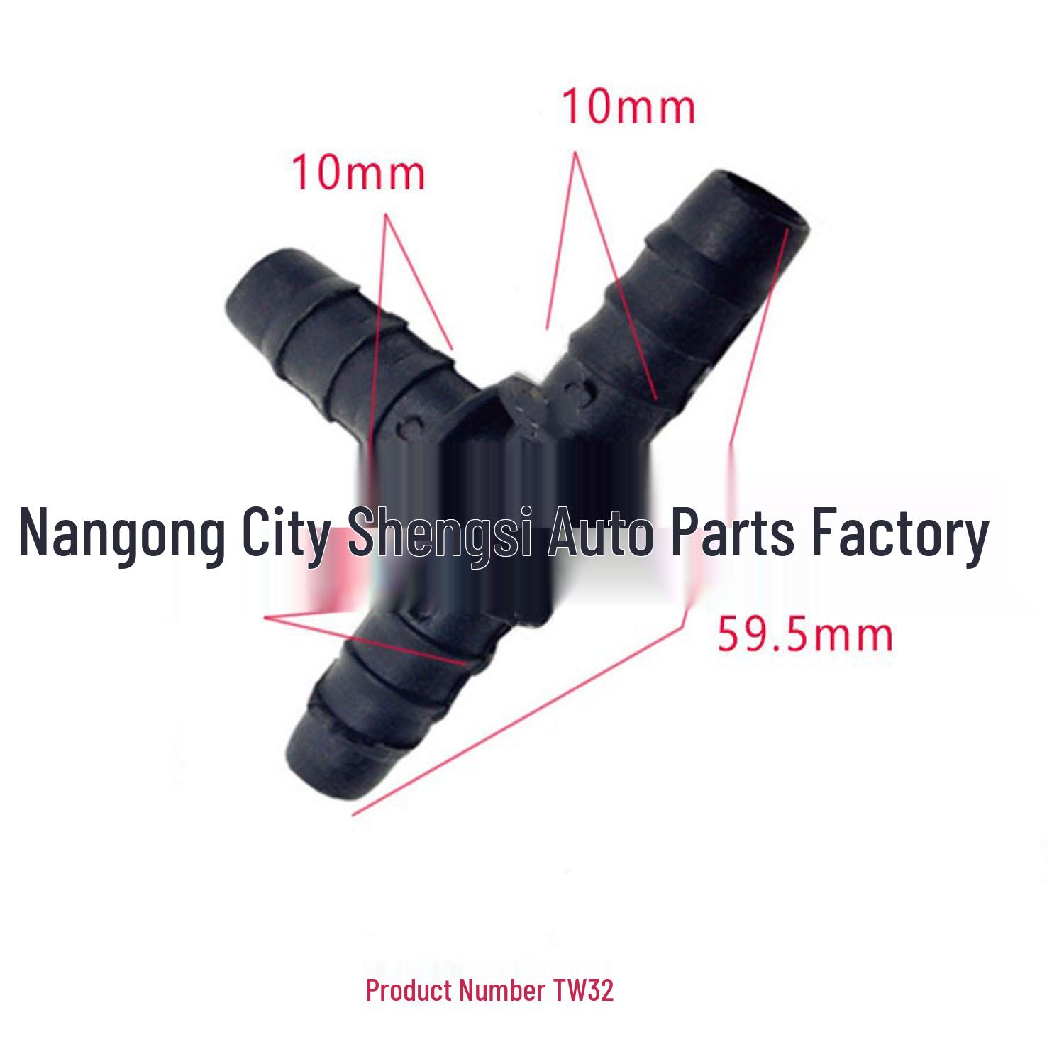 

3-Way Water Spray Nozzle Connector with Fixing Clip for Car Wash 10000 Units
