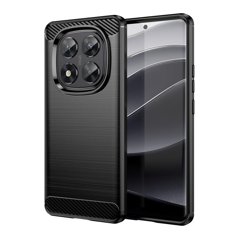 Silicone Anti-fall Brushed Shell For Xiaomi Redmi Note 14 Pro 4G 5G Note14Pro Plus Case Carbon Fiber Protect Cover for Redmi 14C
