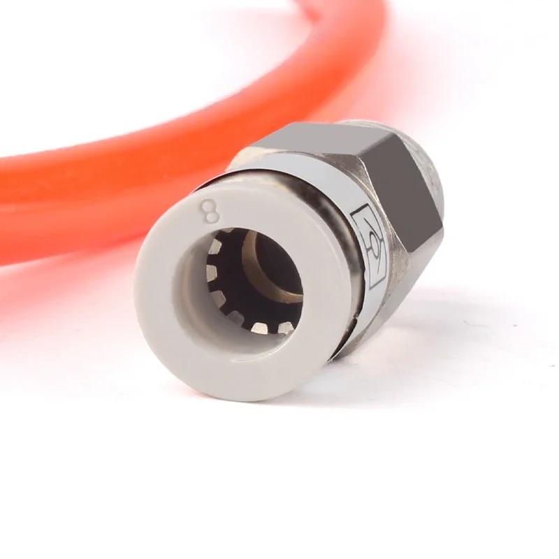AKH Pneumatic Check Valve One-way Exhaust Valve Straight-through SPC8-02 VPC8-01 Prevents Air Backflow BSPT Thread 1/8 1/4 3/8