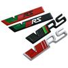 AES1  Alloy Car Front Grille Badge Rear Trunk Sticker Emblem for Skoda VRS Logo Kodiaq Karoq Tour RS Superb Octavia Yeti Fabia Rapid