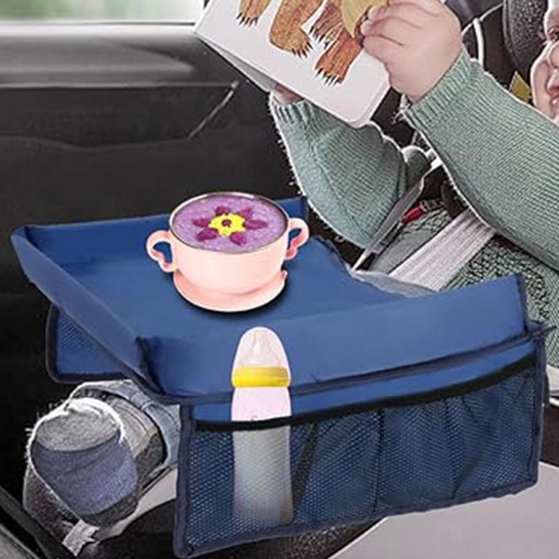 Folding Kids Travel Car Seat Tray Portable Child Vehicle Table Road Trip Auto Back Seat Table Car Interior Accessories