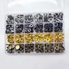 100er Set Vierfarbige Edelstahl-Druckknopf-Kit - Ohne Nähen Starke Zange & Weiße Knopfverschlüsse für Plane